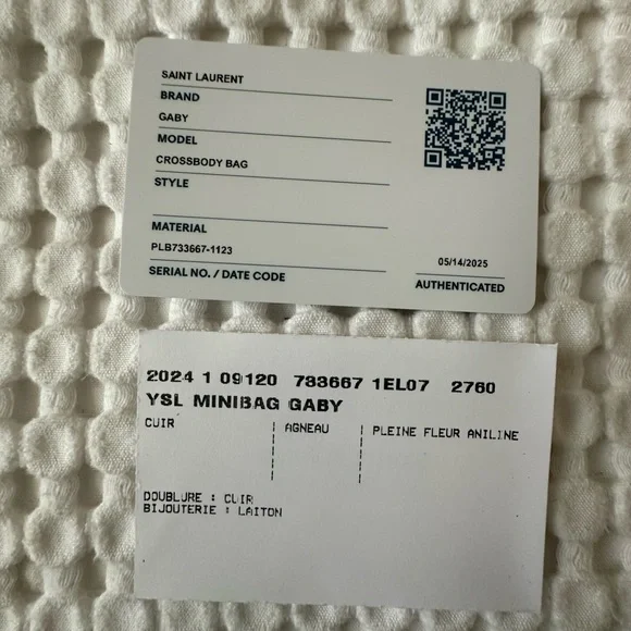 Yves Saint Laurent Gaby Mini Quilted Crossbody Bag - Picture 3 of 7